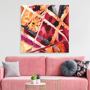 Abstract 14545 canvas afdruk