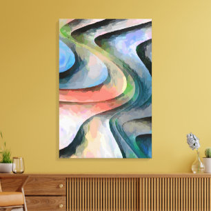 Abstract 14574 canvas afdruk
