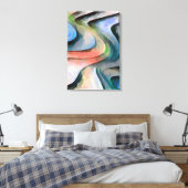 Abstract 14574 canvas afdruk (Insitu (Slaapkamer))