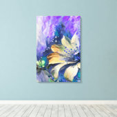 Abstract 14636 canvas afdruk (Insitu (Houten vloer))