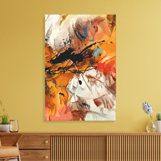 Abstract 14642 canvas afdruk (Insitu (Woonkamer))