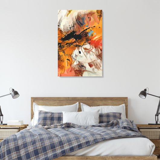 Abstract 14642 canvas afdruk (Insitu (Slaapkamer))