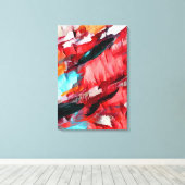 Abstract 14648 canvas afdruk (Insitu (Houten vloer))
