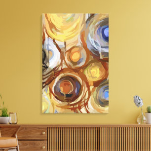 Abstract 14658 canvas afdruk
