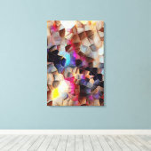 Abstract 14659 canvas afdruk (Insitu (Houten vloer))