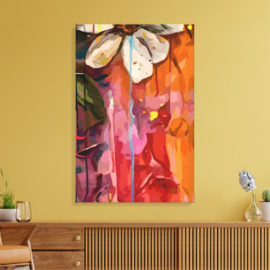 Abstract 14660 canvas afdruk
