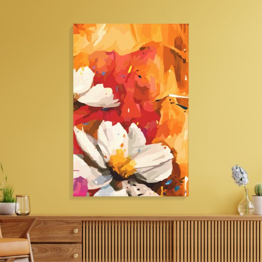 Abstract 14662 canvas afdruk (Insitu (Woonkamer))