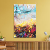 Abstract 14664 canvas afdruk (Insitu (Woonkamer))