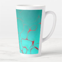 Abstract 16 Azure, Dappled Blue, Sinaasappel/rood