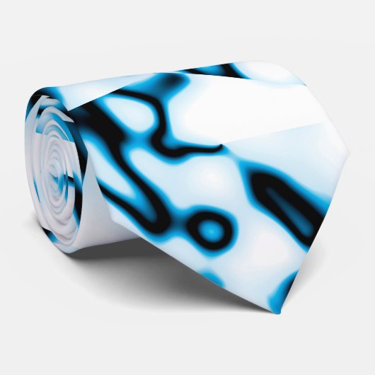 Abstract 190819 - 011 - Indigostijl Stropdas (Opgerold)