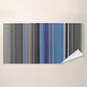 Abstract #1: Blue and grey (Serviette de bain)