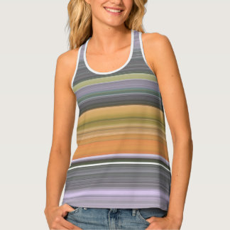 Abstract #1: Geel en grijs Tanktop