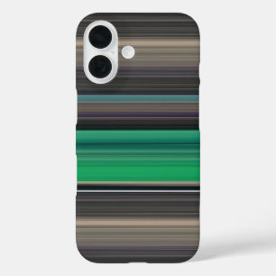Abstract #1: Groen en grijs iPhone 16 Hoesje