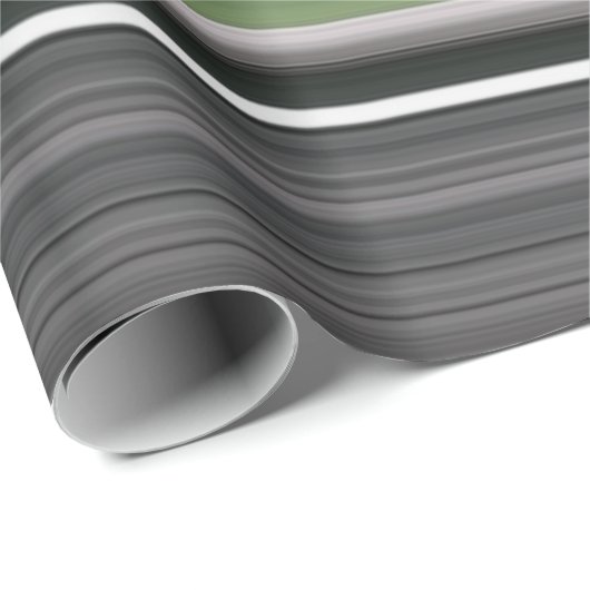 Abstract #1: Olijfgroen en grijs Cadeaupapier (Rol Hoek)