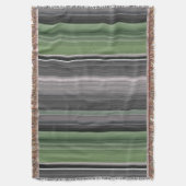 Abstract #1: Olijfgroen en grijs Deken (Voorkant Verticaal)