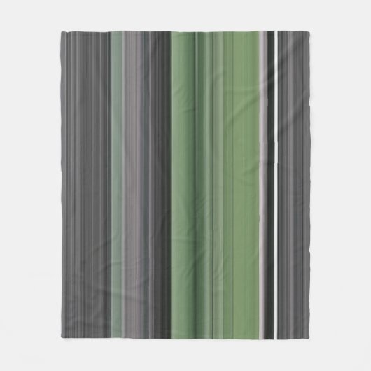 Abstract #1: Olijfgroen en grijs Fleece Deken (Voorkant)