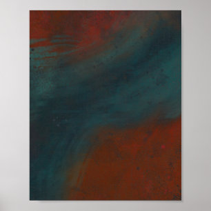 Abstract 1: reds and blues poster