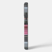 Abstract #1: Roze en grijs Case-Mate iPhone Case (Achterkant / Links)