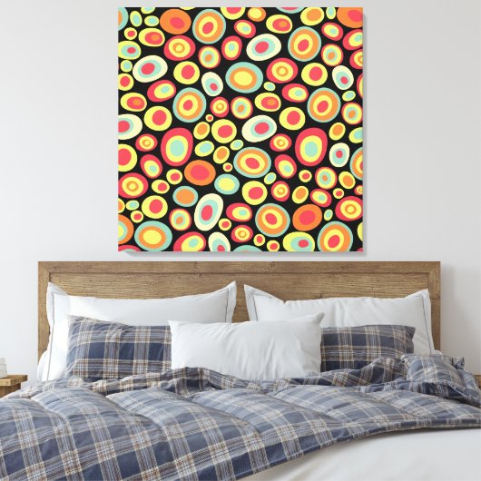 Abstract 20213 canvas afdruk (Insitu (Slaapkamer))