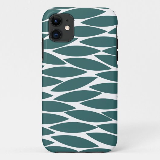 Abstract 250713 - Moss Green on White Case-Mate iPhone Case (Achterkant)