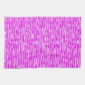 Abstract 280314 - Magenta op Wit Theedoek (Horizontaal)