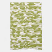 Abstract 280314 - Olijf op wit Theedoek (Verticaal)