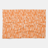 Abstract 280314 - Sinaasappel op wit Theedoek (Horizontaal)