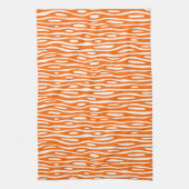 Abstract 280314 - Sinaasappel op wit Theedoek (Verticaal)