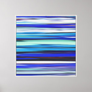 Abstract #2: Blauwe vlek Canvas Afdruk