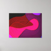 Abstract 328 - paars rood roze kunstontwerp canvas afdruk (Voorkant)