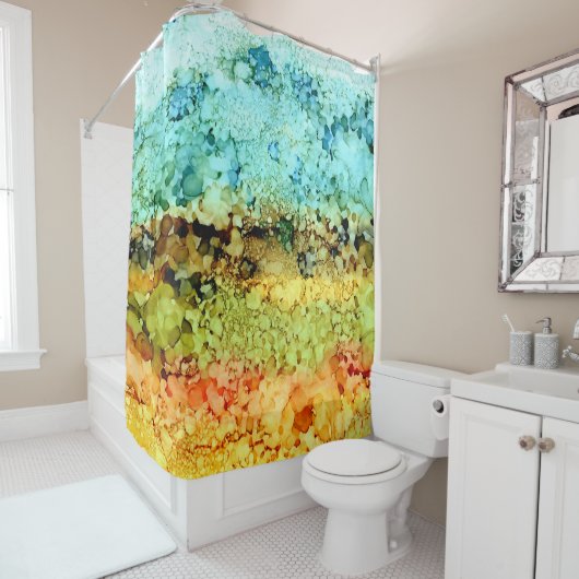 abstract 35 douchegordijn (In situ)