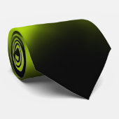 Abstract 3 in zwart en limoengroen stropdas (Opgerold)