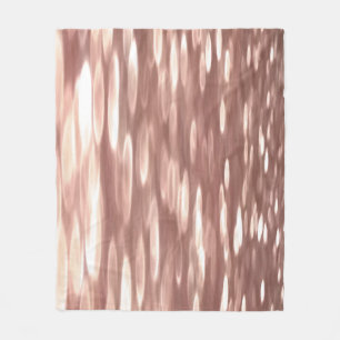 Abstract #3: Koper Roze Goud glans Fleece Deken
