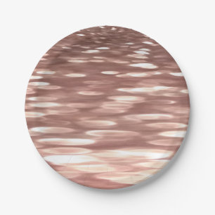 Abstract #3: Koper Roze Goud glans Papieren Bordje