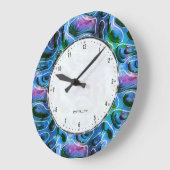 Abstract 3D-achtergrondpatroon Grote Klok (Hoek)