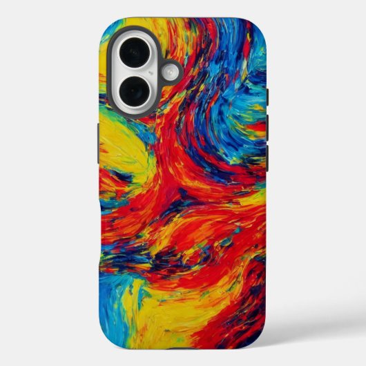 Abstract 3D digitaal olieverfschilderij Case-Mate iPhone Case (Achterkant)