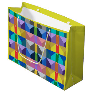 Abstract 3D driehoek patroon Groot Cadeauzakje