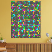 Abstract 3d Geometric Pattern Canvas Afdruk (Insitu (Woonkamer))