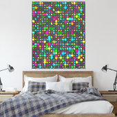 Abstract 3d Geometric Pattern Canvas Afdruk (Insitu (Slaapkamer))