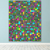 Abstract 3d Geometric Pattern Canvas Afdruk (Insitu (Houten vloer))