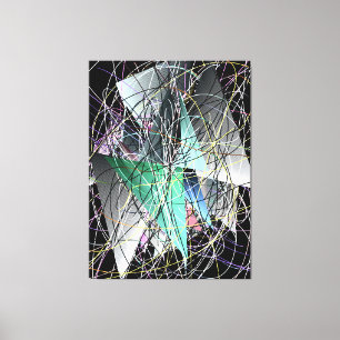Abstract 3D geometrisch kunstpatroon Canvas Afdruk