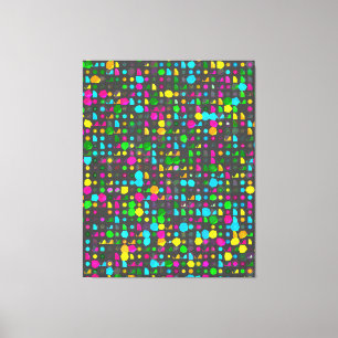 Abstract 3D geometrisch patroon Canvas Afdruk