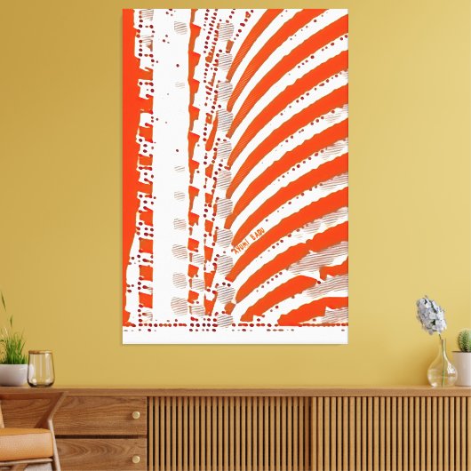 Abstract 48 - Gestapelde economische acryl textuur Canvas Afdruk (Insitu (Woonkamer))