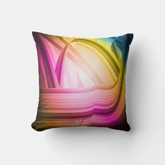 Abstract 60's Amerikaanse MoJo Pillow Kussen (Voorkant)