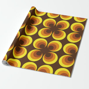 Abstract. 60s kleurrijk naadloos patroon, retro-st cadeaupapier
