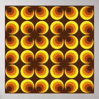 Abstract. 60s kleurrijk naadloos patroon, retro-st