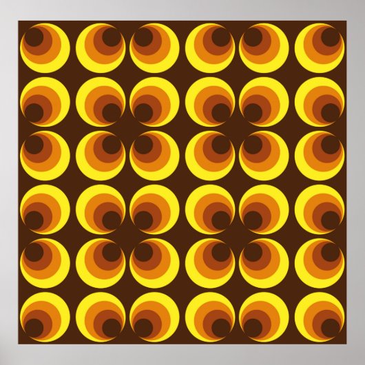 Abstract. 60s kleurrijk naadloos patroon, retro-st poster (Voorkant)