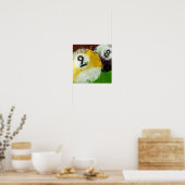 Abstract 8 en 9 Ball Poster (Keuken)