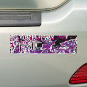 Abstract 90-esthetisch patroon bumpersticker (Op auto)