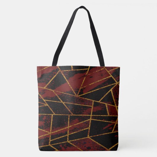 Abstract #940 Rood Tote Bag (Voorkant)